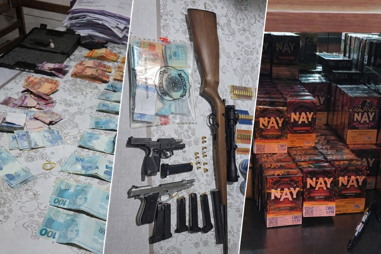 PF prende cinco em flagrante por contrabando de cigarros na Grande Curitiba